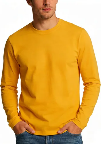 Vista 9 de Camiseta de hombre de manga larga con cuello redondo para adultos