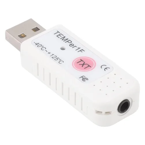 Vista 8 de Termómetro de computadora USB, sensor de termómetro de PC, registrador de datos con pantalla de hiperbola de temperatura y función de alarma