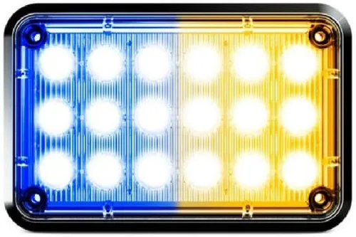 Vista 8 de Alpha-Z 6x4 Ambulancia LED Montaje en Superficie Luces estroboscópicas de emergencia y camión de bomberos Luz de advertencia ultra delgada