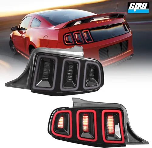 Vista 11 de CPW - Conjunto de luces traseras para Ford Mustang 2010 2011 2012 2013 2014 Full Functional Rear Brake Lamps Replacement, 1 Pair Driver &