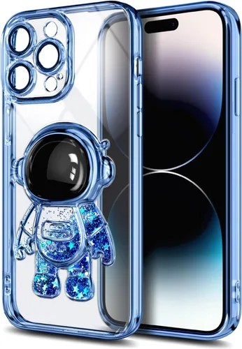 Vista 3 de NGB Supremacy Funda compatible con iPhone 11 (6.1 pulgadas) con protector de pantalla de vidrio templado/correa para la muñeca, purpurina flotante