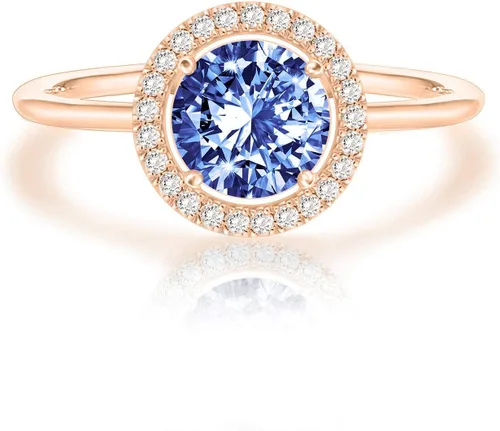 Vista 10 de PAVOI - Anillos chapados en oro de 14K con cristal de piedra natal Anillos para mujer