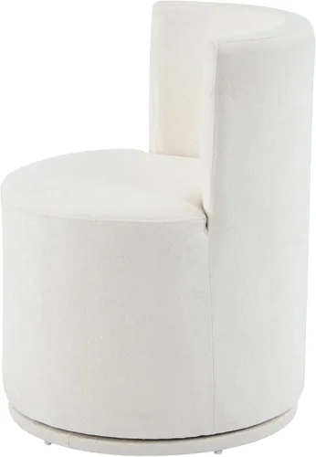 Vista 7 de Christopher Knight Home Silla - Silla moderna tapizada giratoria de 360°, silla de madera para sala de estar con rotación, cómoda silla de lectura