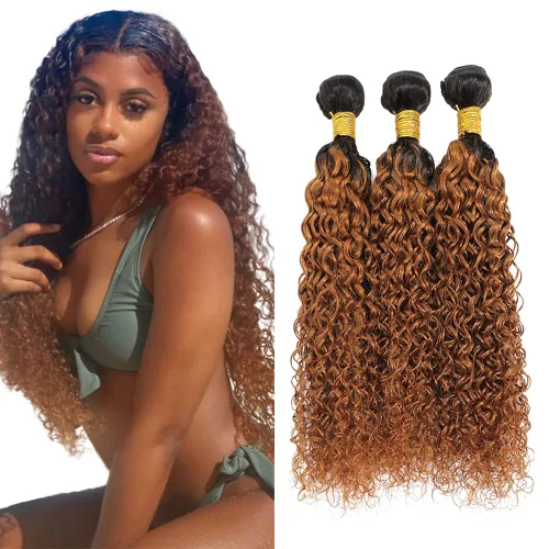Vista 97 de 300g 1B27 Human Hair Bundles Honey Blonde Bundles Human Hair 10A Brazilian Virgin Remy Hair Extensions 8 10 12 Inch