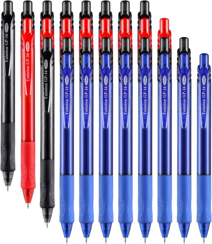 Vista 8 de Bolígrafos a Granel, 30 Piezas Bolígrafos Retráctiles de Punta Media (1.0mm) Bolígrafos de Bola para Escritura Suave Regalos para Mujeres y Hombres