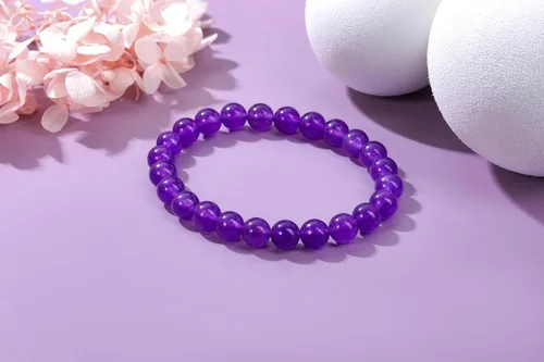 Vista 22 de Jovivi Pulsera elástica de cuentas redondas semipreciosas naturales – 0.315 pulgadas hecha a mano con cuentas de piedras preciosas curativas