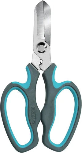 Vista 9 de CYRUS Tijeras de jardín Podadora con dientes de sierra Tijeras de poda Flor afilada (Azul con diente de sierra) Anti-Slip Ergonomic Grips Florist