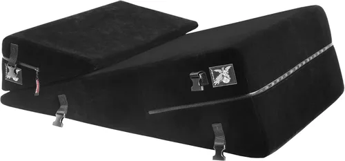 Vista 4 de Liberator Black Label - Combo de cuña/rampa de 24 pulgadas con kit de puños, microfibra negra
