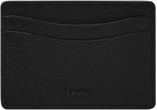 Vista 3 de Fossil Cartera minimalista de piel para hombre con bolsillo frontal