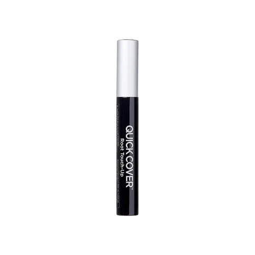 Vista 2 de RED by KISS Quick Cover Root Touch Up Rescue (Negro), Máscara Natural Resistente al Agua Temporal para Cubrir Canas y Barba, Cepillo con Aceite
