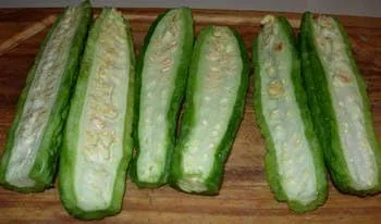 Vista 2 de Semillas de piel verde de melón amargo chino (Foo GWA) por Stonysoil Seed Company