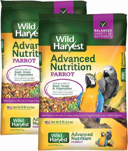 Vista 14 de Wild Harvest Alimento para pájaros Advanced Nutrition para loros, 4 libras