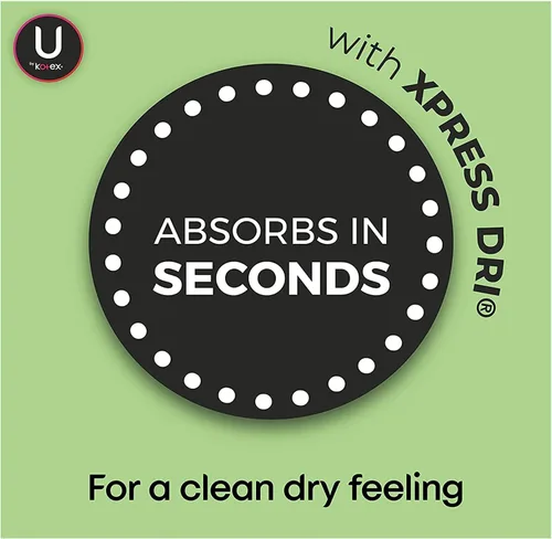 Vista 6 de Kotex Forro absorbente Natural Balance, largo, 16 unidades (paquete de seis)