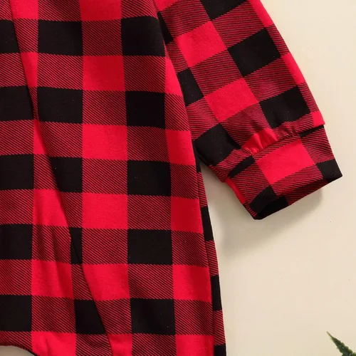 Vista 6 de Mameluco de Navidad para bebé, niña, niño, ropa de manga larga con capucha, overol de Navidad para bebé, primer traje de Navidad