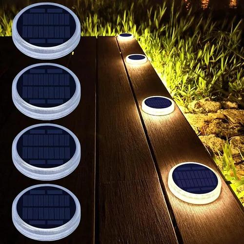 Vista 9 de Lacasa Luces solares de cubierta, 1 paquete de luz para pasarela de entrada