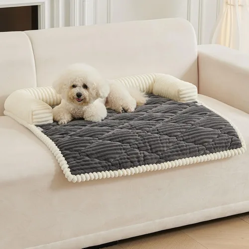 Vista 8 de HAOMAIJIA - Sofá para Perros Pequeños, Funda Antideslizante para Sofá de Mascotas Gruesa, Suave y Lavable, Protector de Sofá para Perros Todo