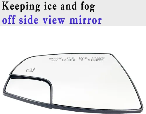 Vista 4 de Cristal de espejo lateral del pasajero calefactado compatible con Ford Escape 2013-2016, C-Max 2013-2018, espejo lateral derecho calefactado