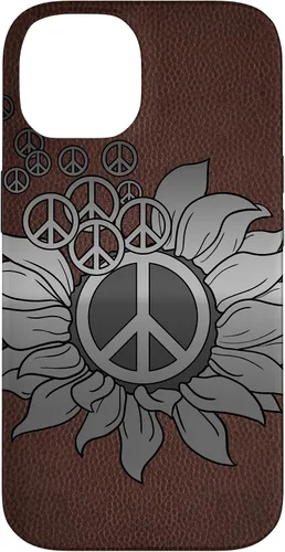 Vista 4 de Sunflower Peace Sign Hippie Hippy Vintage Floral Soul Gift Case for iPhone 17