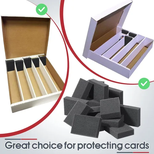 Vista 5 de Separadores de tarjetas para cajas de almacenamiento, separadores de cajas comerciales, esponja multifunción para tarjetas, esponja absorbente