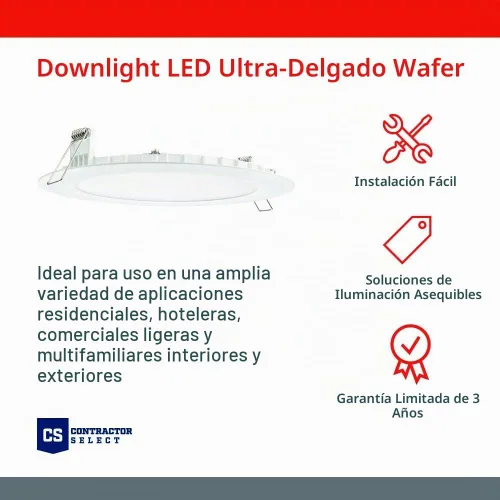 Vista 2 de Juno WF4 SWW5 90CRI ORB M6 Luz descendente de oblea LED redonda, 120 voltios, temperatura de color conmutable 2700K/3000K/3500K/4000K/5000K Bronce