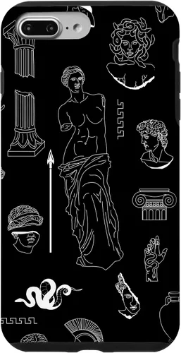 Vista 12 de Ancient Greece Statues Greek Aesthetic Black Case for iPhone 17