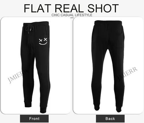 Vista 9 de JMIERR Pantalones deportivos cónicos para hombre, para gimnasio, correr, entrenamiento, atléticos, con cordón y bolsillos