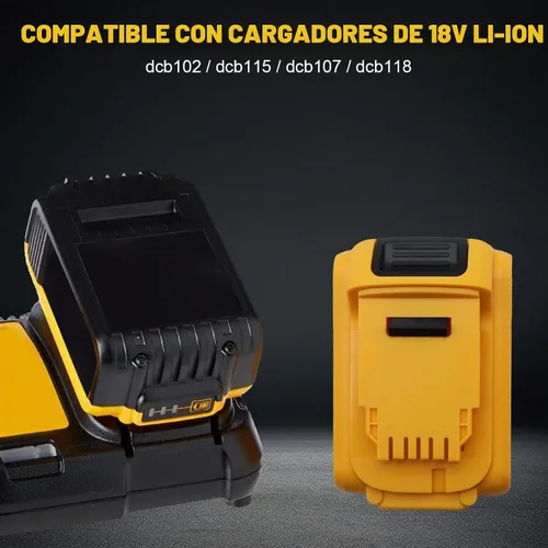 Vista 6 de 18V 20V 4.0Ah 5.0Ah 10-Cell 18650 - Carcasa de batería de repuesto para Dewalt DCB200, DCB201, DCB203, DCB204, DCB205 Kit de reparación de bricolaje