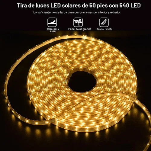 Vista 2 de Tira de la prenda impermeable al aire libre 540 LED de las luces LED Blanco cálido