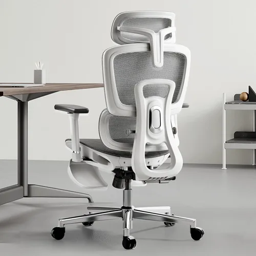 Vista 10 de Silla de oficina ergonómica Hbada con reposabrazos ajustables 3D, soporte lumbar ajustable, respaldo alto para silla de computadora, silla