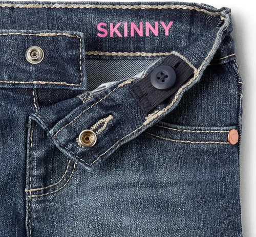 Vista 3 de The Childrens Place - Jeans ajustados básicos para bebés y niñas pequeñas
