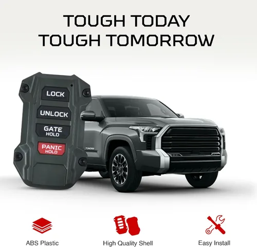 Vista 3 de AJT DESIGN Llavero de repuesto compatible con Toyota Tacoma (2024+), Tundra (2022+), 4Runner (2025+) y Sequoia (2023+) Hecho a medida en Estados