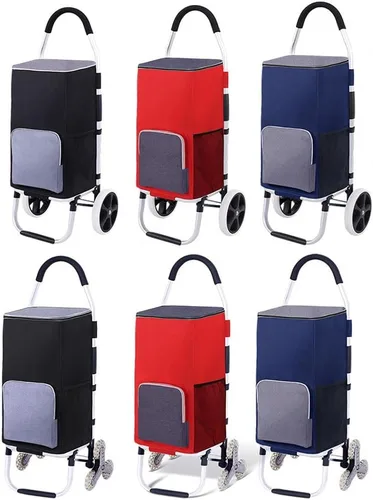 Vista 5 de Bolsa para carrito de compras, bolsa de repuesto para carro, capa interior de película de aluminio plateado, bolsa de almacenamiento impermeable