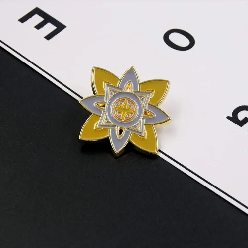 Vista 5 de Genshin Impact Vision Broche luminoso Ojo de Dios - Accesorios para proyectos de juego para mujer Metal Sin gemas