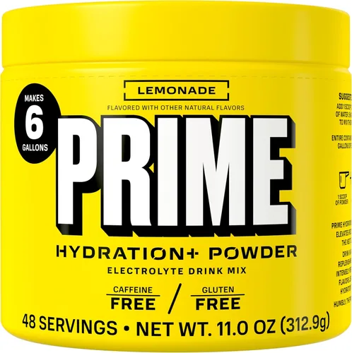 Vista 12 de PRIME Hydration + Polvo de electrolitos, cereza congelada, mezcla de bebida de hidratación sin azúcar con potasio, magnesio y vitaminas B
