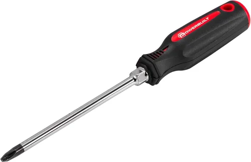 Vista 6 de Powerbuilt 646170 - Destornillador ranurado de 1/4 pulgadas x 1-1/2 pulgadas, destornillador de punta magnetizada, mango de inyección doble, acero