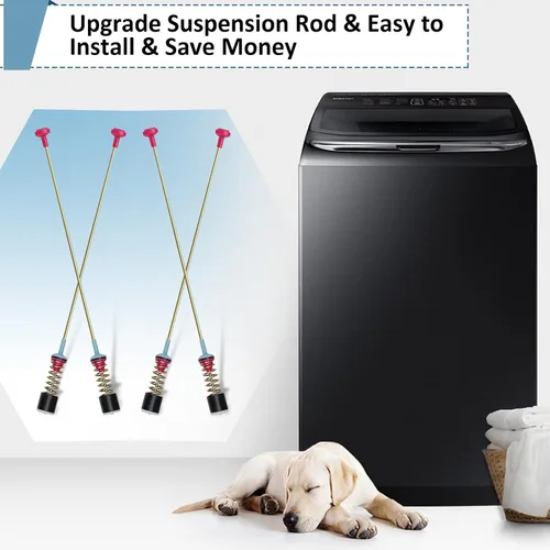 Vista 7 de DC97-18610F WA50M7450AW/A4 DC97-18610A Kit de varillas de suspensión para arandela Samsung WA50M7450AP/A4 WA54M8750AW/A4 WA50M7450AW/A4