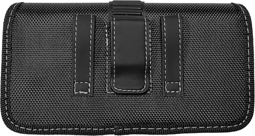 Vista 6 de Funda de nailon para teléfono celular para Alcatel Insight, Verso, Raven, Tetra, LG Aristo2/3, Galaxy S10e, iPhone SE (2020/2022) - Funda horizontal
