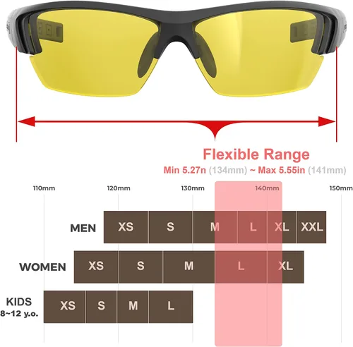 Vista 2 de QoolTimes - Gafas de sol polarizadas para hombres y mujeres, 100% protección UV, con funda, bolsa y correa