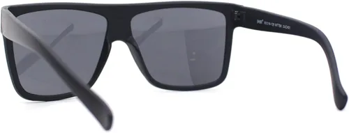 Vista 3 de SA106 Todas las gafas de sol rectangulares de gran tamaño con parte superior plana negra