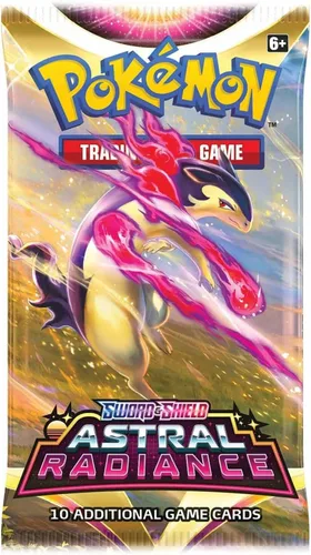 Vista 2 de Pokemon TCG: Espada y Escudo - Caja de exhibición de refuerzo de resplandor astral, multicolor
