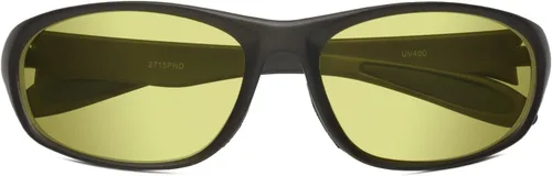 Vista 4 de Calabria 2715 Gafas de conducción de visión nocturna amarillas, antirreflejos, para hombres y mujeres, polarizadas o no polarizadas, gafas de sol