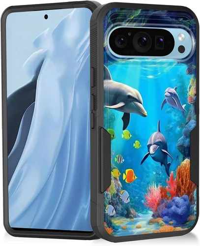 Vista 75 de Funda para Pixel 7a, resistente de doble capa híbrida de policarbonato duro de goma suave a prueba de golpes para Google Pixel 7A 6.1 pulgadas