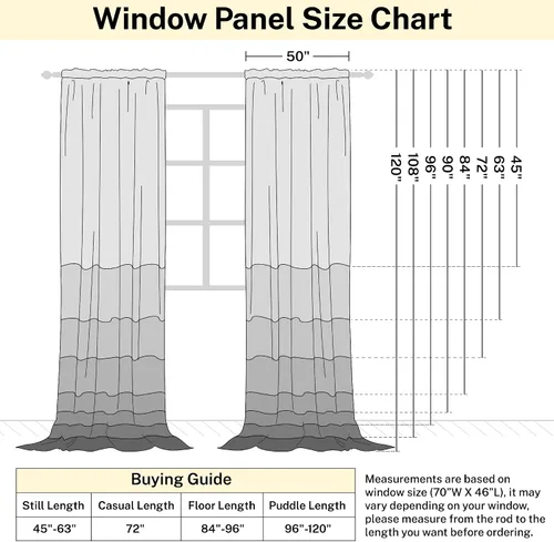 Vista 8 de Cortinas de Lino Natural Color Crema de 84 Pulgadas de Largo para Sala de Estar, Juego de 2 Paneles de Lino Texturizado con Trabillas Traseras
