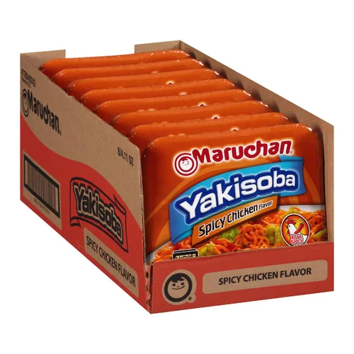 Vista 9 de Maruchan Yakisoba - Sabor a queso cheddar, 3.96 onzas, paquete de 8, (4178990766)