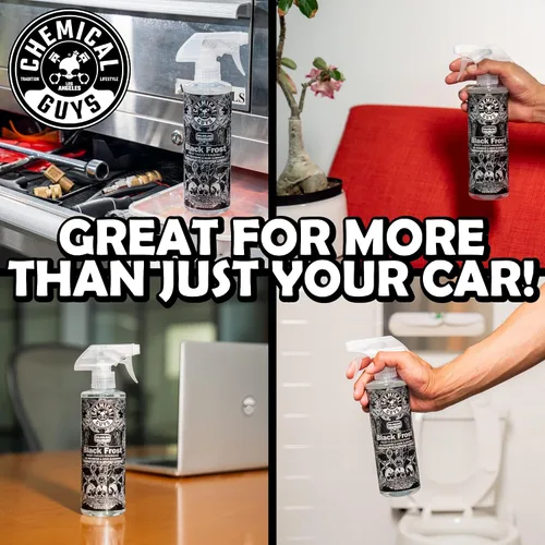 Vista 3 de Chemical Guys Black Frost Air - Ambientador en aerosol premium para automóvil y eliminador de olores, aerosol de aroma masculino fresco