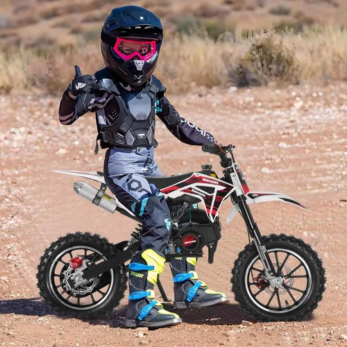 Vista 3 de 50CC Kids Dirt Bike Gas Powered 2-Stroke Mini Motorcycle 25MPH for kid 8-14 Black