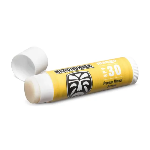 Vista 2 de Headhunter Mango Sport Chapstick Protector solar SPF 30, bálsamo labial mineral natural para protección solar, protector solar labial impermeable