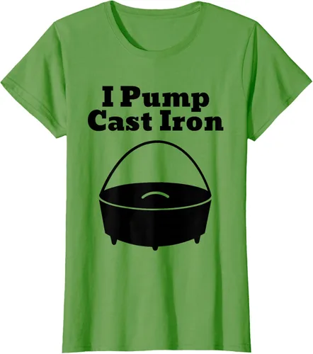 Vista 48 de I Pump - Camiseta de hierro fundido para cocinar al horno holandés