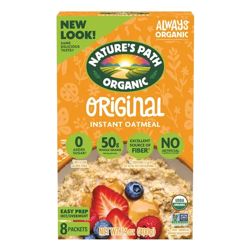 Vista 10 de Nature's Path Avena Instantánea Orgánica de Manzana y Canela, 14 oz (Paquete de 6), Sin OGM