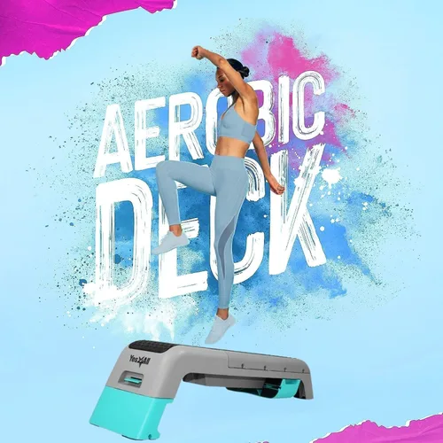 Vista 5 de Yes4All - Banca multifuncional para aeróbicos - Estación de fitness versátil, banco de pesas, step aeróbico, caja de pliometría para entrenamientos